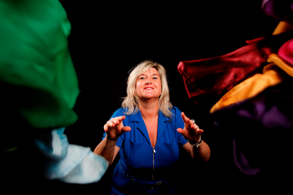 Elodie et foulards