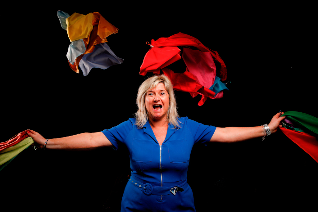 Elodie et foulards